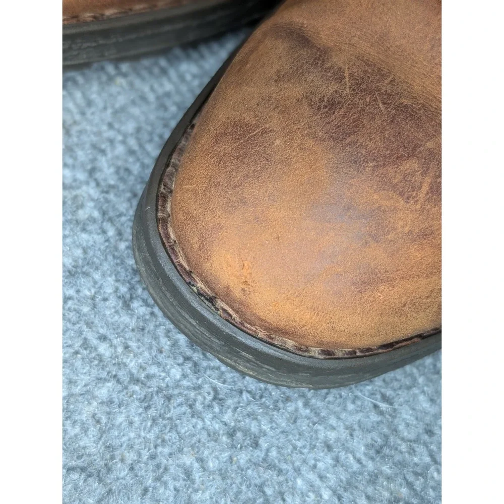 Born Brown Leather Suede Lace Up Combat Boots Men's Size 15 READ**